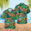 Holstein Friesian Flower Hawaiian Shirts