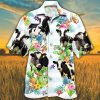 Holstein Cow Design Hawaiian Shirt