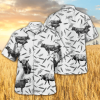 Chorolais Cow Tropical Hawaiian Button Up Shirt